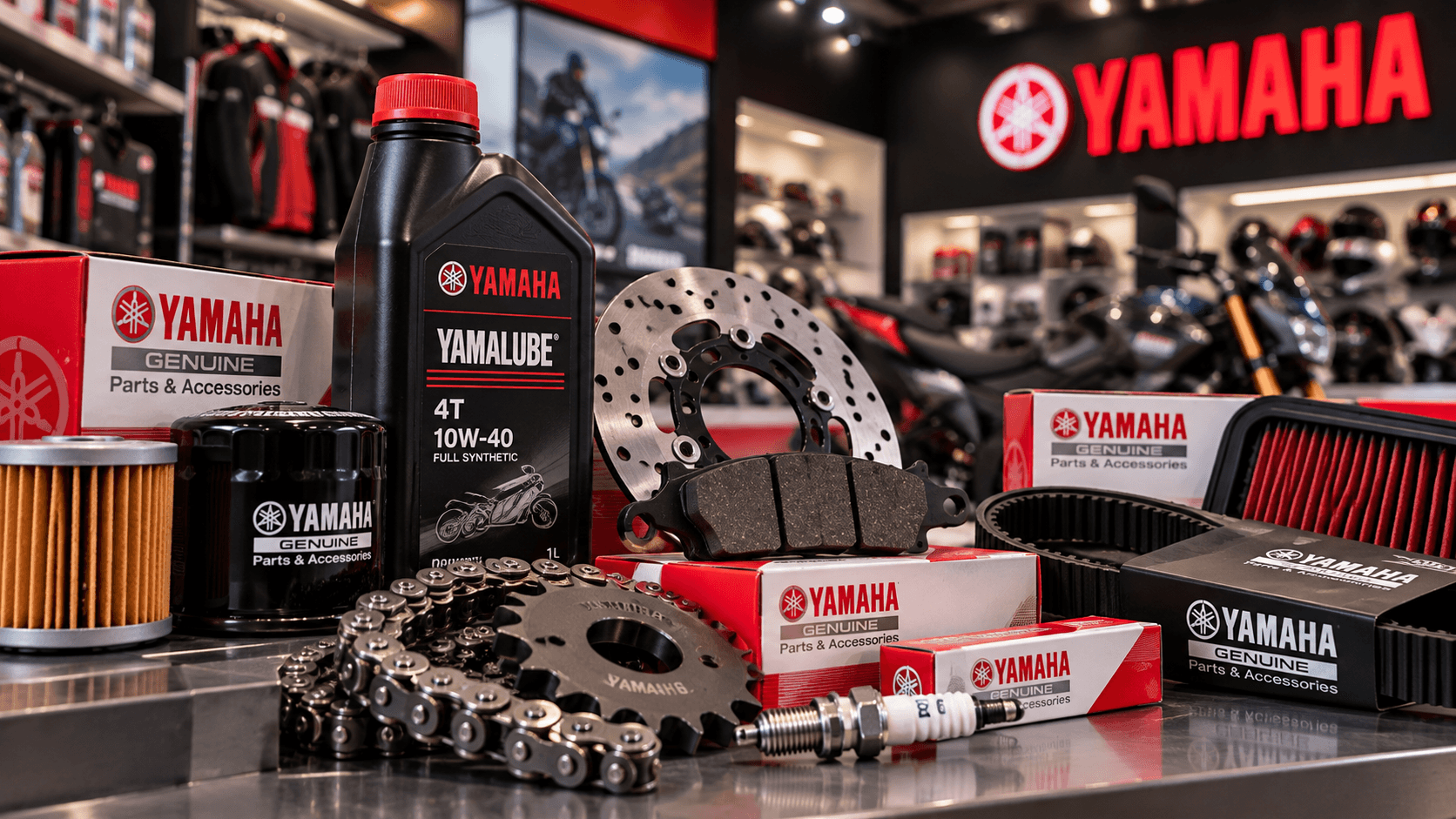 set de repuestos de motos Yamaha
