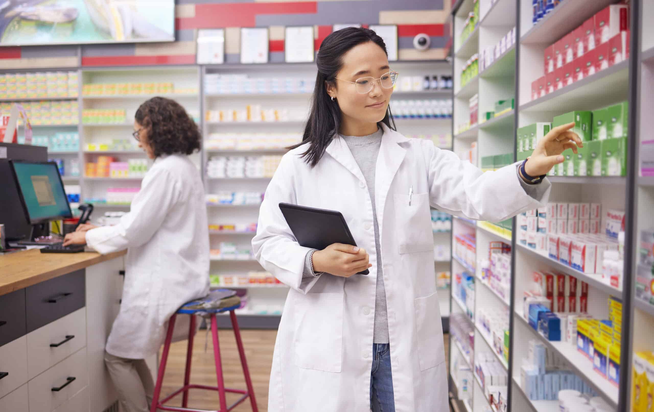 pharmacy tablet and pharmacist woman for medicine 2023 11 27 04 52 01 utc 1 1 scaled